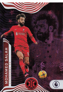 2022-23 Panini Chronicles Base Premier League Illusions Purple Astro Mohamed Salah #192
