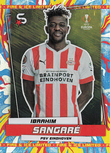 2022-23 Topps UEFA Club Competitions Superstars Fire & Ice Ibrahim Sangare #156 RC