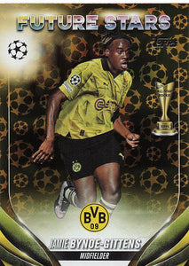 2023-24 Topps UEFA Club Competitions Gold Starball Foil Jamie Bynoe-Gittens #187