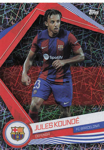 2023-24 TOPPS Barcelona FC Official Fan Set Electro Jules Kounde #BAR-4