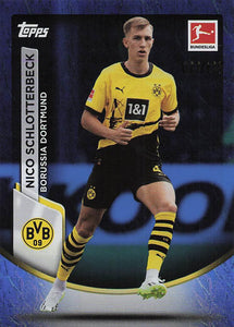 2023-24 Topps Bundesliga Jade Edition Blue 077/175 Nico Schlotterbeck #21