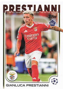 2024-25 Topps UEFA Club Competitions Gianluca Prestianni #36 RC