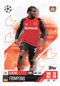 2024-25 Topps Match Attax UEFA Club Competitions Jeremie Frimpong #196