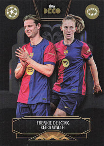 2024-25 Topps Deco UEFA Club Competitions Frenkie De Jong - Keira Walsh