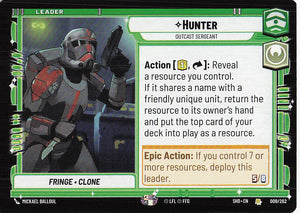 Star Wars Unlimited: Shadows of the Galaxy #9 Hunter