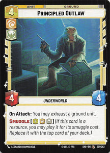 Star Wars Unlimited: Shadows of the Galaxy #201 Principled Outlaw