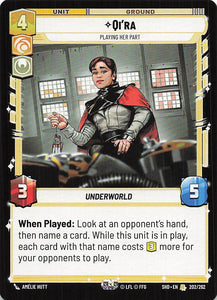 Star Wars Unlimited: Shadows of the Galaxy #202 Qi'ra