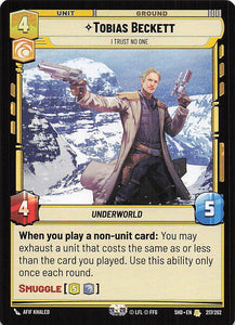 Star Wars Unlimited: Shadows of the Galaxy #217 Tobias Beckett