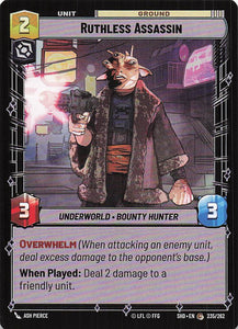 Star Wars Unlimited: Shadows of the Galaxy #235 Ruthless Assassin