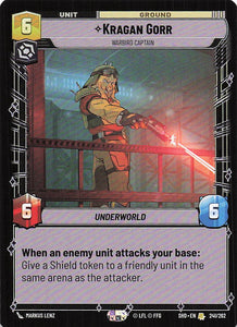 Star Wars Unlimited: Shadows of the Galaxy #241 Kragan Gorr