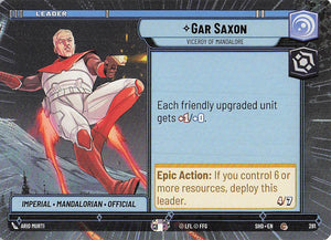 Star Wars Unlimited: Shadows of the Galaxy Extras #281 Gar Saxon