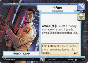 Star Wars Unlimited: Shadows of the Galaxy Extras #283 Finn