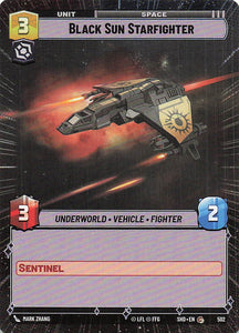 Star Wars Unlimited: Shadows of the Galaxy Extras #502 Black Sun Starfighter