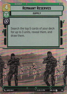 Star Wars Unlimited: Shadows of the Galaxy Extras Foil #362 Remnant Reserves