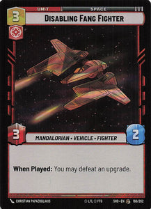 Star Wars Unlimited: Shadows of the Galaxy Foil #166 Disabling Fang Fighter