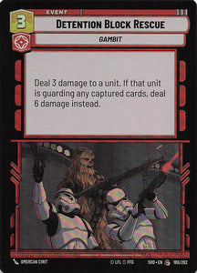 Star Wars Unlimited: Shadows of the Galaxy Foil #180 Detention Block Rescue
