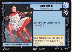 Star Wars Unlimited: Shadows of the Galaxy #1 Gar Saxon