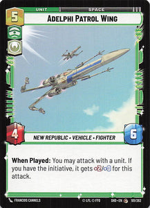 Star Wars Unlimited: Shadows of the Galaxy #101 Adelphi Patrol Wing