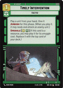 Star Wars Unlimited: Shadows of the Galaxy #129 Timely Intervention