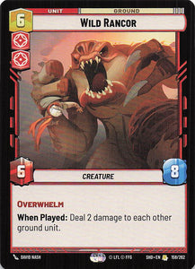 Star Wars Unlimited: Shadows of the Galaxy #158 Wild Rancor