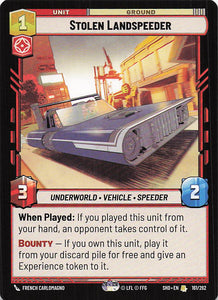 Star Wars Unlimited: Shadows of the Galaxy #161 Stolen Landspeeder