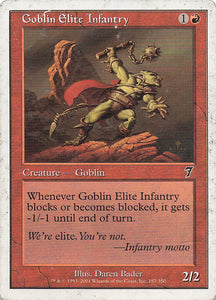 Magic The Gathering: 7th Edition EN: #187 Goblin Elite Infantry