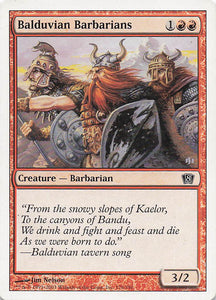 Magic The Gathering: 8th Edition EN: #176 Balduvian Barbarians
