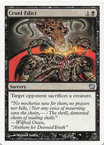 Magic The Gathering: 9th Edition EN: #121 Cruel Edict