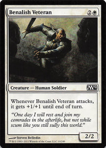 Magic The Gathering: Magic 2012 EN: #10 Benalish Veteran