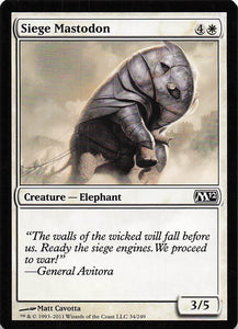 Magic The Gathering: Magic 2012 EN: #34 Siege Mastodon
