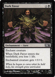 Magic The Gathering: Magic 2012 EN: #89 Dark Favor