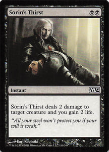 Magic The Gathering: Magic 2012 EN: #110 Sorin's Thirst