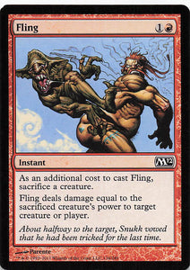 Magic The Gathering: Magic 2012 EN: #134 Fling