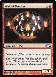 Magic The Gathering: Magic 2012 EN: #159 Wall of Torches
