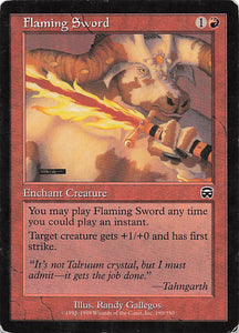 Magic The Gathering: Mercadian Masques EN: #190 Flaming Sword