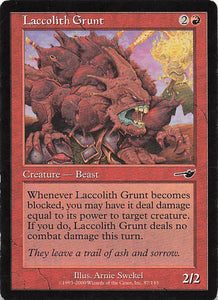 Magic The Gathering: Nemesis EN: #87 Laccolith Grunt