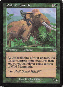Magic The Gathering: Nemesis EN: #124 Wild Mammoth