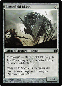 Magic The Gathering: Mirrodin Besieged EN: #127 Razorfield Rhino