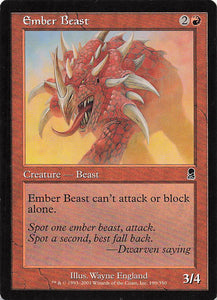 Magic The Gathering: Odyssey EN: #190 Ember Beast