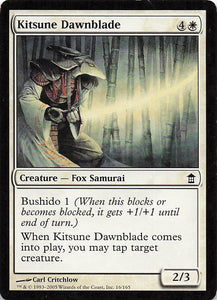 Magic The Gathering: Saviors of Kamigawa EN: #16 Kitsune Dawnblade