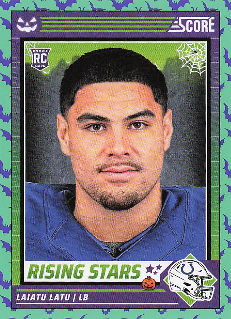 2024 Score Football Rising Stars Green Bats Laiatu Latu #35 RC