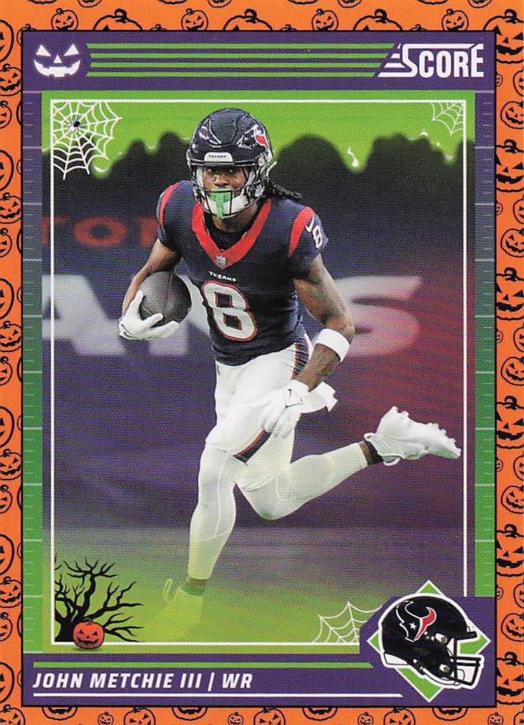 2024 Score Football Rising Stars Orange Pumpkins John Metchie III #114