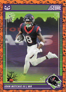2024 Score Football Rising Stars Orange Pumpkins John Metchie III #114