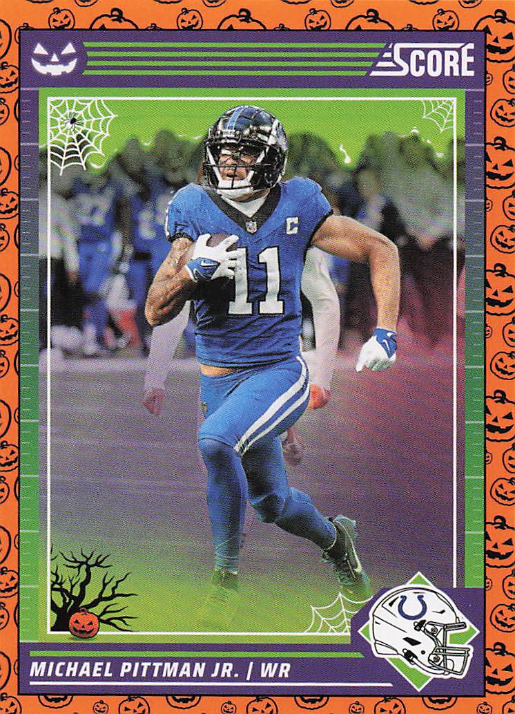 2024 Score Football Rising Stars Orange Pumpkins Michael Pittman Jr. #121