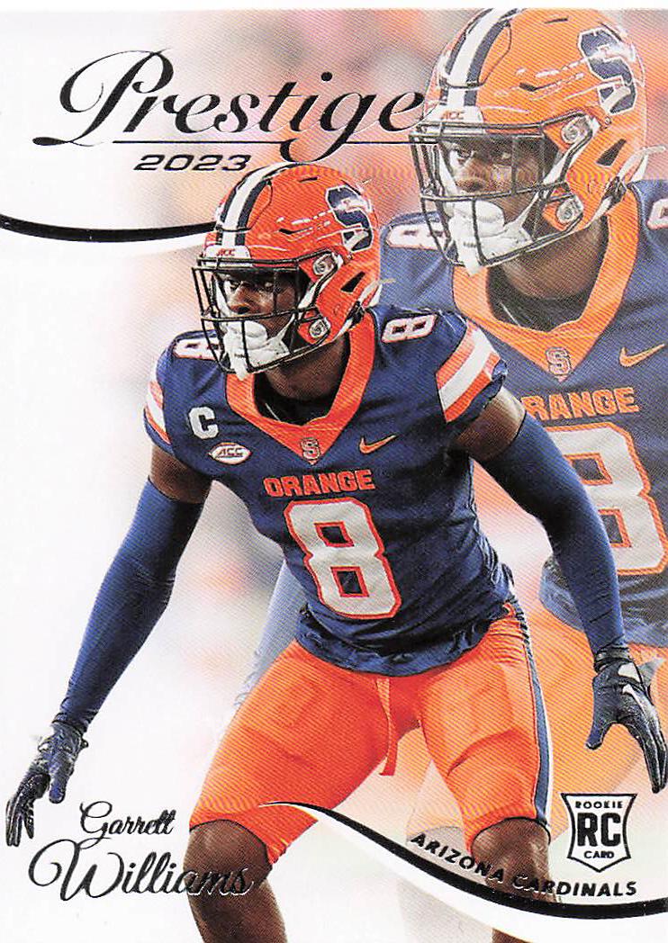 2023 Prestige Football Garrett Williams #338 RC