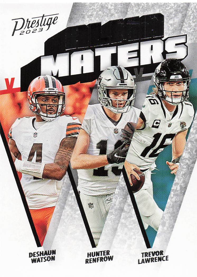 2023 Prestige Football Alma Maters Deshaun Watson - Hunter Renfroe - Trevor Lawrence #AM-11