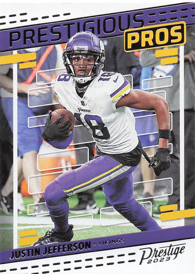 2023 Prestige Football Prestigious Pros Justin Jefferson #PP-3