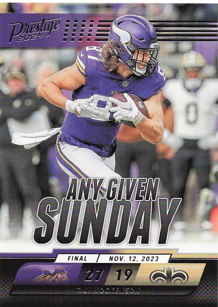 2024 Prestige Football Any Given Sunday T.J. Hockenson #AGS-THN