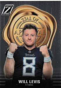 2023 Zenith Football Zeal of Approval Will Levis #25