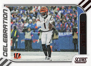 2023 Score Football Celebration Red Ja'Marr Chase #12